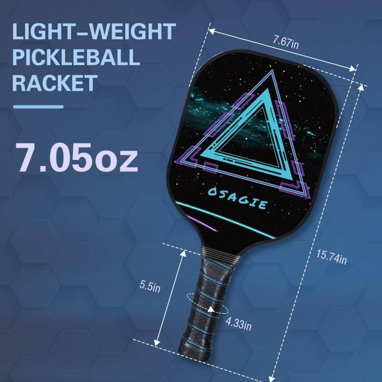 [Glass Fiber] Single racket (green and black)+2 ball [Bubble bag packaging]